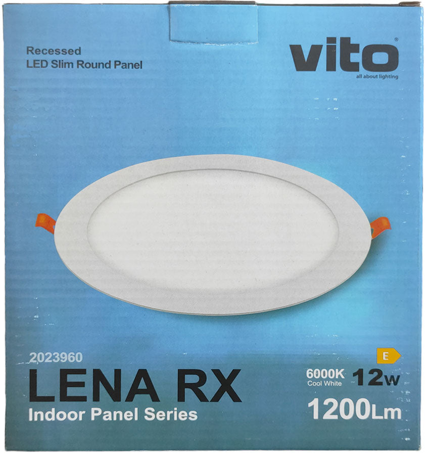 Pannello LED rotondo 12W 1200lm 6000k luce fredda Vito 6970233836070 2023960 EL118