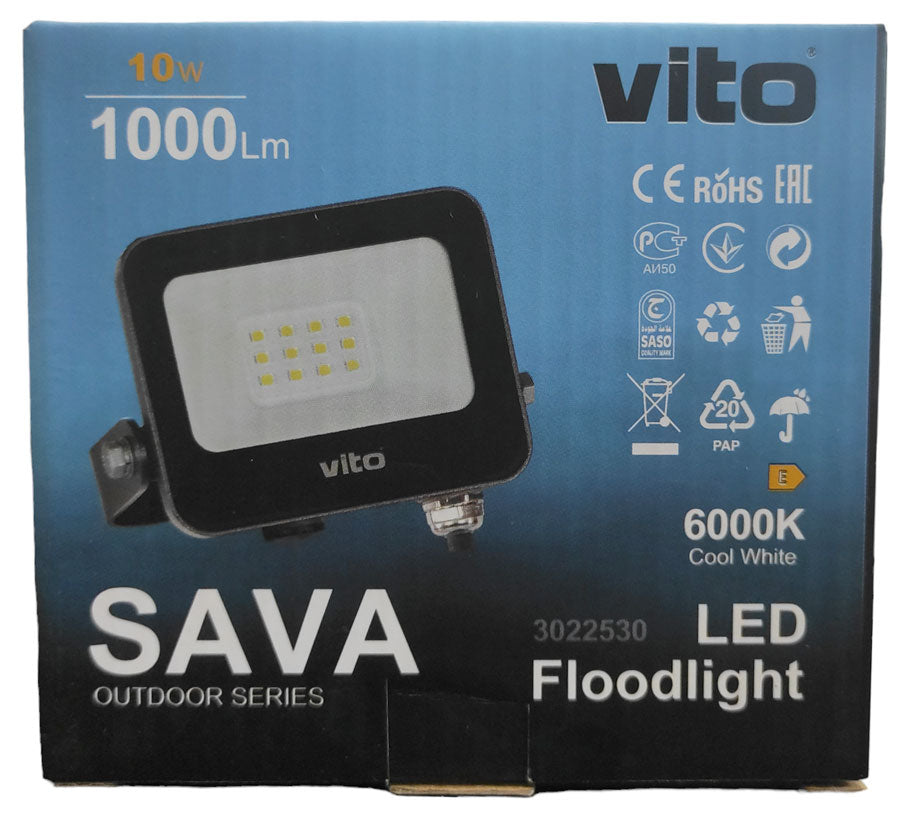 Faro LED da esterno 10W 1000lm luce fredda 6000k IP65 6970233832966 3022530 EL1186