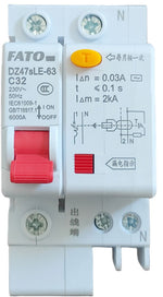 Interruttore magnetotermico differenziale 32A 30mA 1P+N EL1230