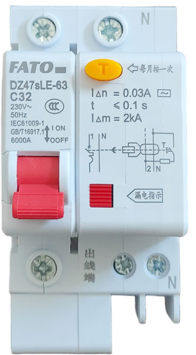 Interruttore magnetotermico differenziale 32A 30mA 1P+N EL1230