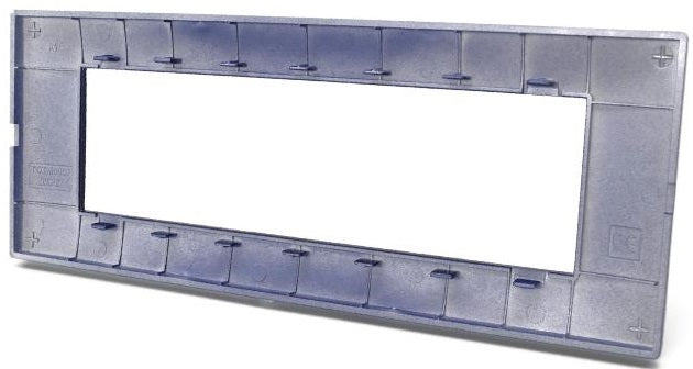 Placca in tecnopolimero 7 posti color blu compatibile Vimar Plana 6970597464506 6007-10 EL1298
