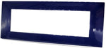 Placca in tecnopolimero 7 posti color blu compatibile Vimar Plana