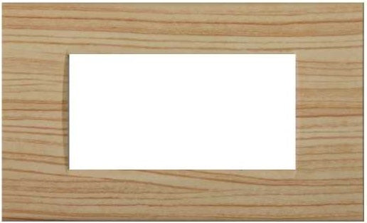 Placca 4 posti abete compatibile Living International