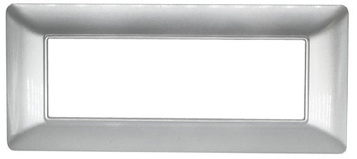 Placca in tecnopolimero 6P argento compatibile Matix