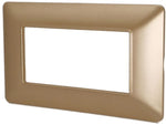 Placca in tecnopolimero 4P oro compatibile Matix 6970311027406 8004-08 4P Oro/Mtx Bticino Matix EL1333