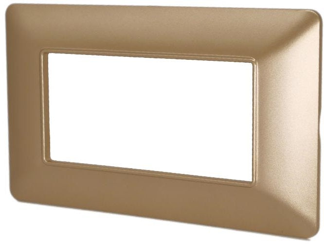 Placca in tecnopolimero 4P oro compatibile Matix 6970311027406 8004-08 4P Oro/Mtx Bticino Matix EL1333
