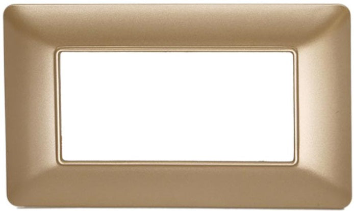 Placca in tecnopolimero 4P oro compatibile Matix