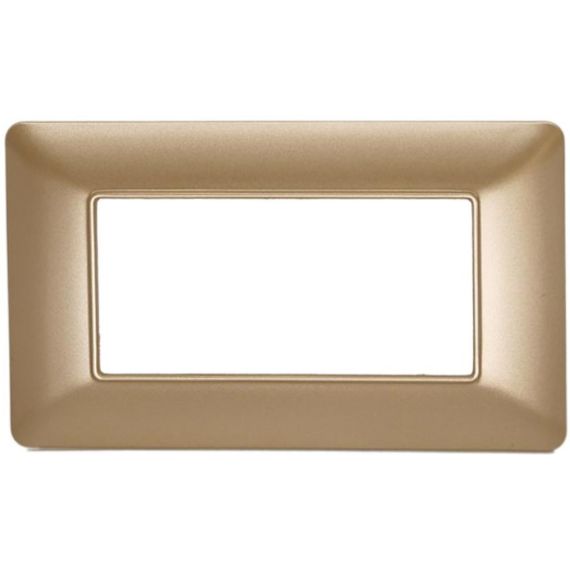 Placca in tecnopolimero 4P oro compatibile Matix