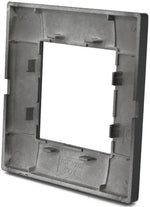 Placca in tecnopolimero 2 posti color nero compatibile Vimar Plana 6970597463028 6002-2 EL1334