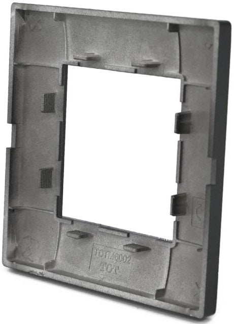 Placca in tecnopolimero 2 posti color nero compatibile Vimar Plana 6970597463028 6002-2 EL1334
