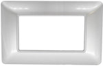 Placca in tecnopolimero 4P argento compatibile Matix