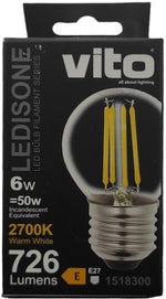 Lampadina LED 6W 726Lm E27 2700K luce calda 6972538042149 1518300 EL1383
