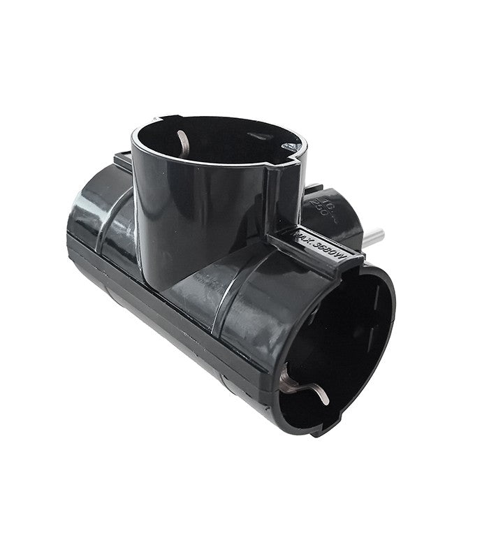Presa tripla Schuko 16A 16A 3680W max 6977231351932 8002541 EL1454