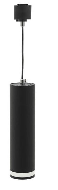 Faretto LED per illuminazione da binario con anello trasparente Φ55x200mm GU10 6972538045751 2102280 EL1474