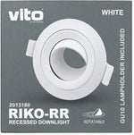 Faretto ad incasso orientabile GU10 bianco IP20 2013180 6977231352991 EL1477