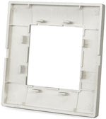 Placca in tecnopolimero 2 posti color grigio chiaro compatibile Vimar Plana 6970597463042 6002-4 EL1493
