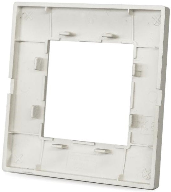 Placca in tecnopolimero 2 posti color grigio chiaro compatibile Vimar Plana 6970597463042 6002-4 EL1493