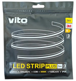Striscia LED COB Vito 24V 3000K luce calda 1320lm/m 12W/m IP20 5m 5541000 6977231353851 EL1495