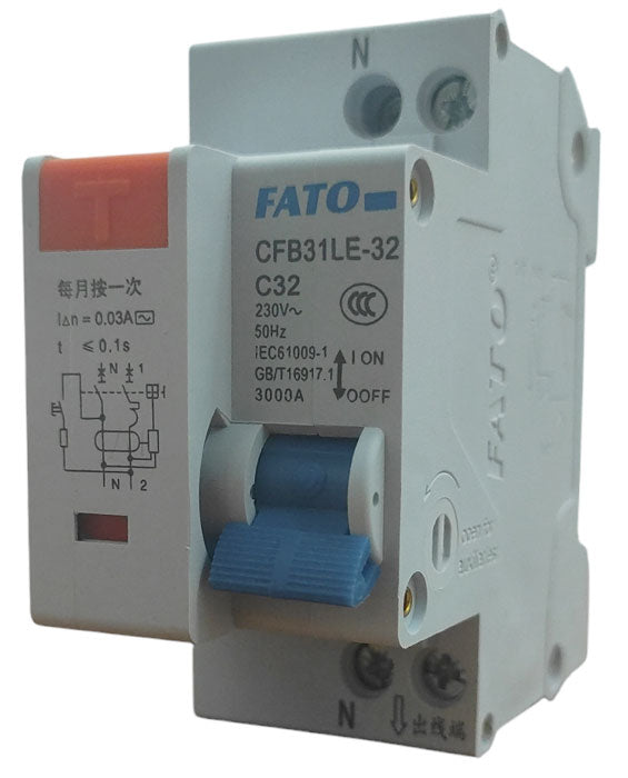 Interruttore magnetotermico differenziale 2P C32