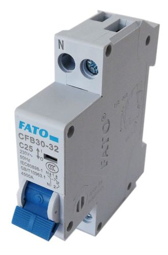 Interruttore magnetotermico 1P+N C25