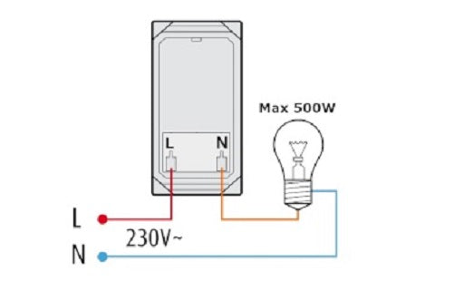 Interruttore dimmer 500W 250V bianco compatibile Living International 6970597467774 806B/Int-Lgt  Bticino Living International  EL1522