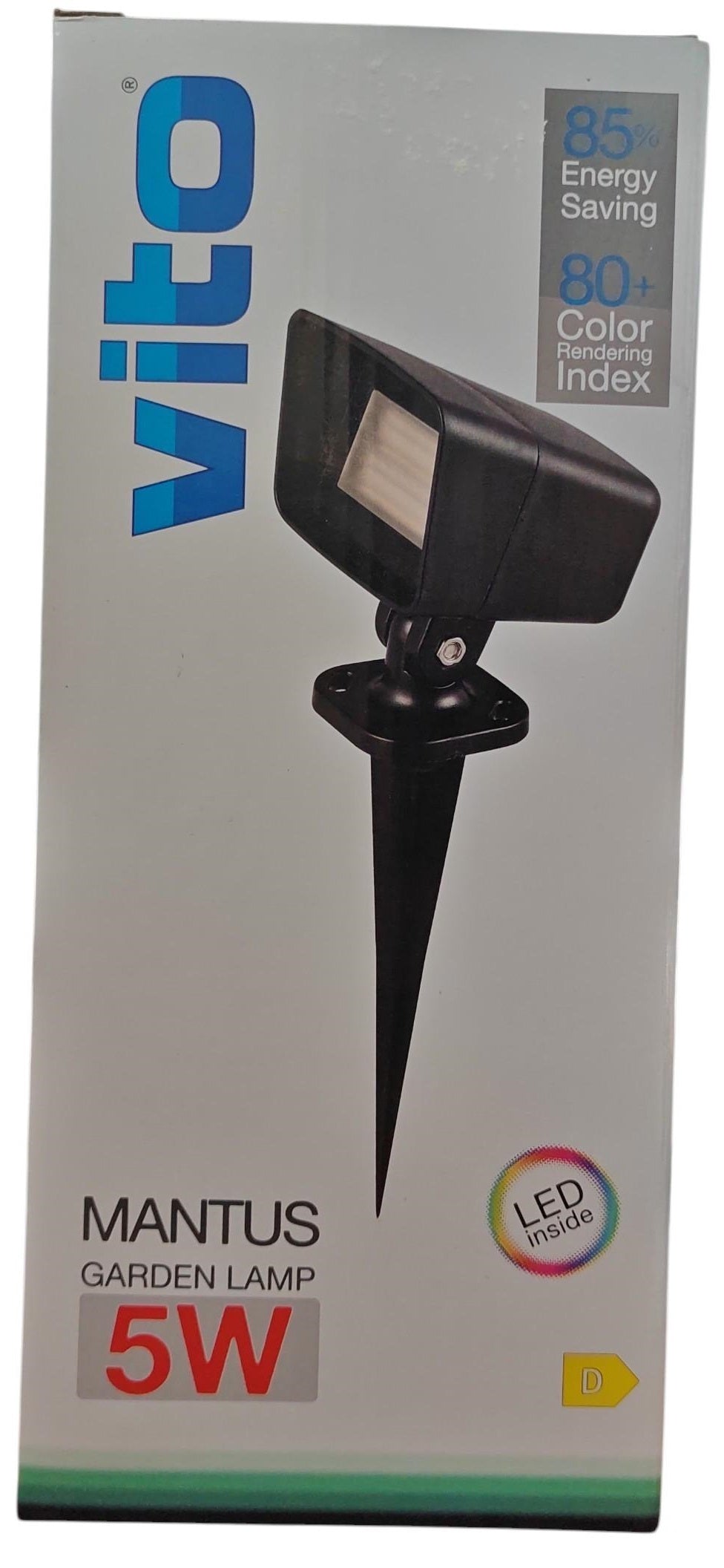Paletto LED da giardino 575lm 3000K luce calda 5W IP65 nero 3241550 6972538042507 EL1538