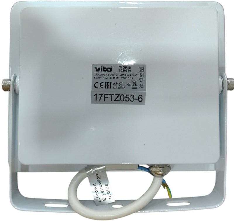 Faro LED SMD per esterni IP65 20W 2000lm 6000k luce fredda  6970233831686 3020740 EL1539