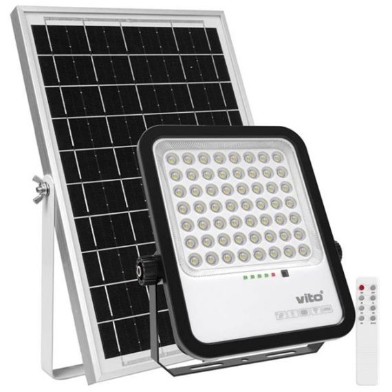 Faretto solare LED 250W 2750Lm 6000K luce fredda IP65