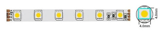 Striscia LED 14,4W/m 1200lm luce fredda 6500K 12V IP20 5m Vito 6972538042309 5540030 EL1558