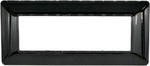 Placca 7 posti nero lucido compatibile Matix