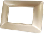 Placca in tecnopolimero 3P champagne compatibile Matix 6970311027185 8003-07 2P Mtx Bticino Matix