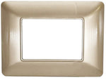 Placca in tecnopolimero 3P champagne compatibile Matix