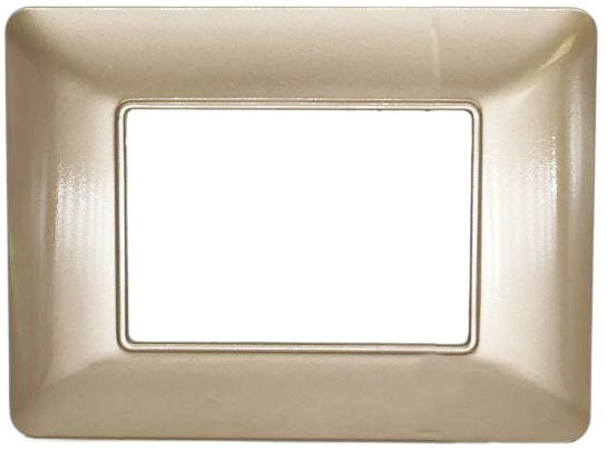 Placca in tecnopolimero 3P champagne compatibile Matix