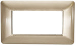 Placca in tecnopolimero 4P champagne compatibile Matix