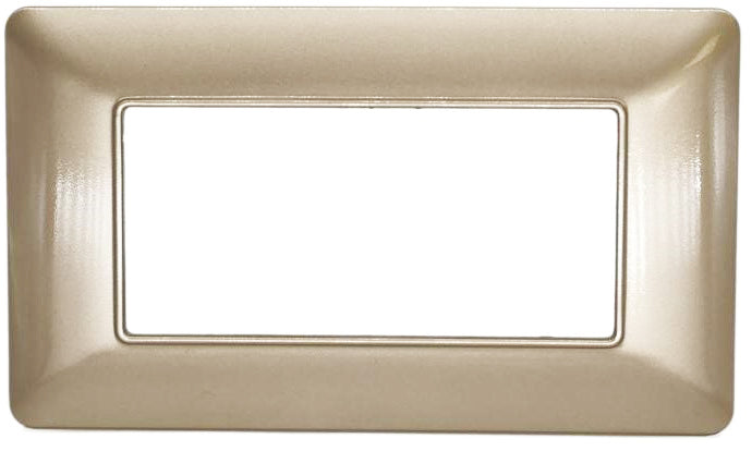 Placca in tecnopolimero 4P champagne compatibile Matix