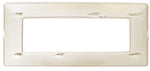 Placca in tecnopolimero 6P color sabbia compatibile Matix 6970311027581 T3 M8007-06 EL1721