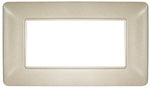 Placca in tecnopolimero 4P color sabbia compatibile Matix