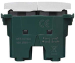 Doppio pulsante grigio 10A 250V compatibile Vimar Plana 6970597462762 TOT622 A EL1766