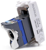 Connettore di rete RJ45 CST6 bianco compatibile Vimar Arké 0793541340345  927B EL177