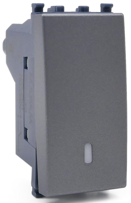 Deviatore unipolare grigio compatibile Vimar Arké 0793541339967 903G EL179