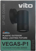 Lampada applique da esterno nera IP44 GU10 Φ80x120mm 6972538040862 3230310 EL1804