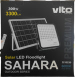 Faretto solare LED 300W 3300Lm 6000K luce fredda IP65 6970233830948 3210230 EL183