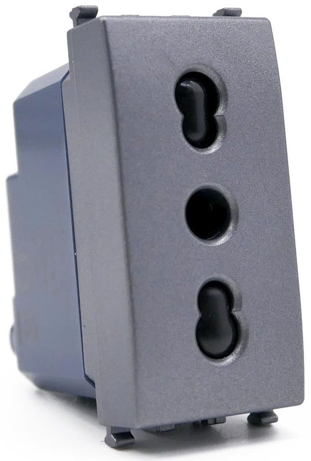 Presa bivalente 16A 250V grigio compatibile Vimar Arké 0793541340291 918G EL188