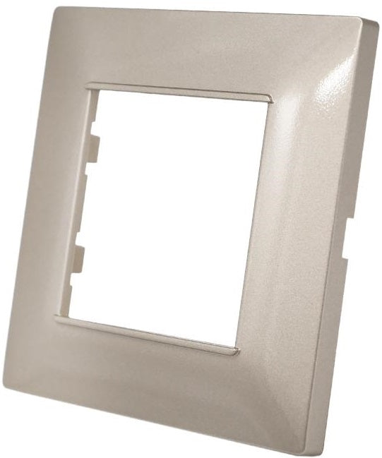 Placca in tecnopolimero 2 posti color champagne compatibile Vimar Plana 6970597463141 6002-13 EL1903