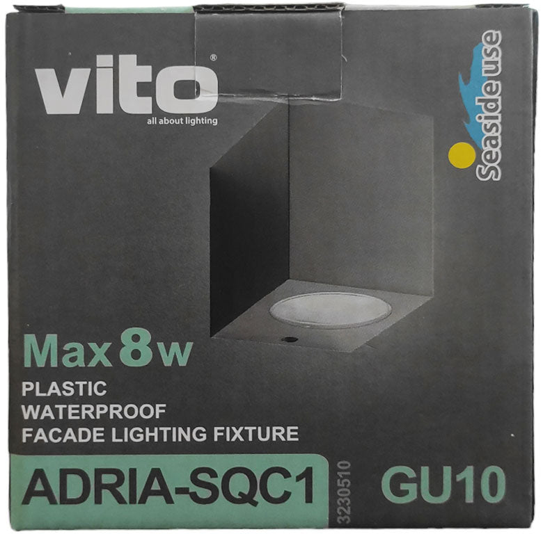 Lampada applique da esterno GU10 IP54 92x90x70mm 6972538044211 3230510 EL1904