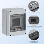 Centralino da parete IP65 5 moduli con porta trasparente 8053323551614 EL191