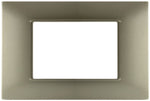 Placca 3P Tecnopolimero 12x8cm Champagne compatibile Vimar Plana 6970597464100 6003-13 EL1962