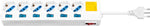 Multipresa 6 posti Schuko con interruttori 4040849102547 10254 EL1979