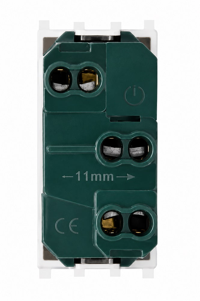 Presa bivalente 10-16A 250V Bianco compatibile Vimar
 6970597462748 697059746274 618B TOT618B EL1998