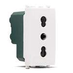 Presa bivalente 10-16A 250V Bianco compatibile Vimar
 6970597462748 697059746274 618B TOT618B EL1998